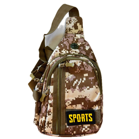 Tactical Camo Crossbody Bag Chest Shoulder Sling Rucksack Army Camouflage