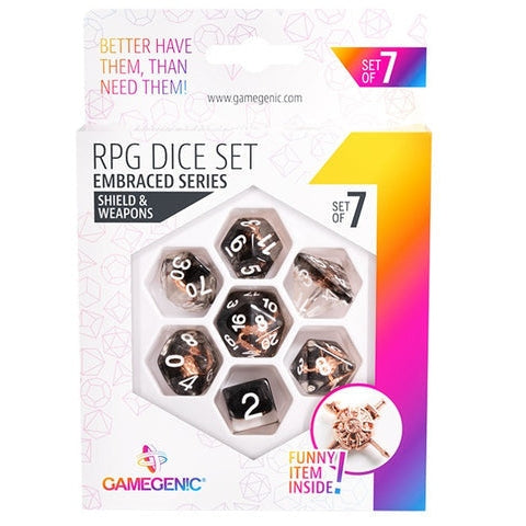 Gamegenic Embraced Series - Shield & Weapons - RPG Dice Set 7pcs