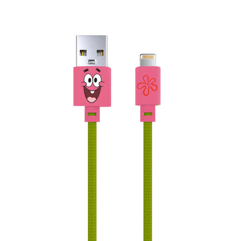 Laser SpongeBob 1m Lightning Cable (Pink)