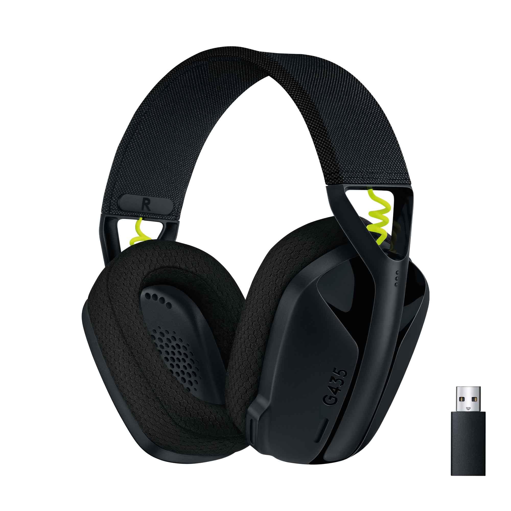 Logitech G435 LIGHTSPEED Wireless Gaming Headset (Black) JB Hi-Fi