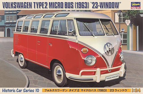 Hasegawa 1/24 Volkswagen Type 2 Micro Bus 1963 23 Window