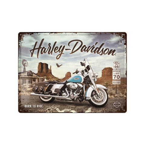 Nostalgic-Art Harley-Davidson Route 66 Road King Classic 30x40cm Sign Plaque
