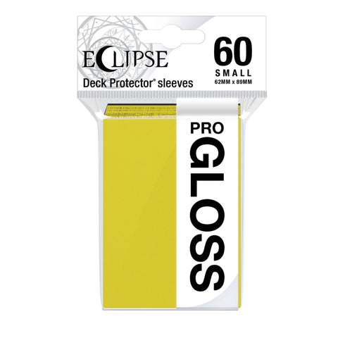 Ultra Pro: UP15632 Eclipse Gloss Small Sleeves 60 pack (Lemon Yellow)