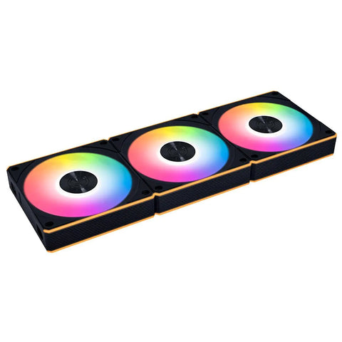 Lian Li Uni Fan SL Flex 120mm Reverse Blade ARGB Fan 3 Pack - Black (12RCL1F3B)