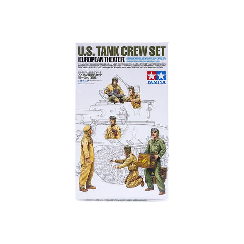 Tamiya 1/35 U.S. European Theatre Tank Crew Set Scaled Plastic Model Kit