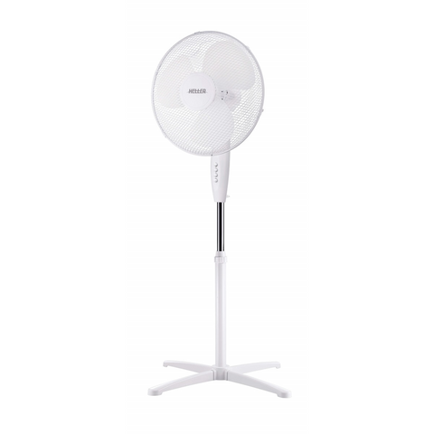 Heller 40cm White Pedestal Fan