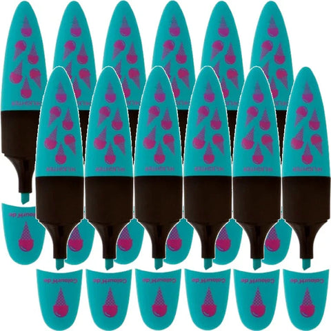 Colourhide Designer Highlighter Quirky (Turquoise Blue) [Box 12]