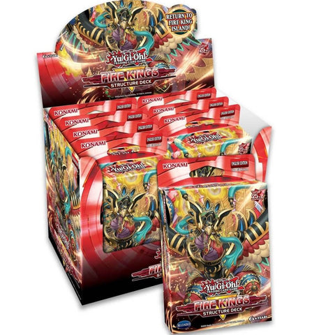 Konami Yugioh Revamped: Fire Kings Structure Deck Display