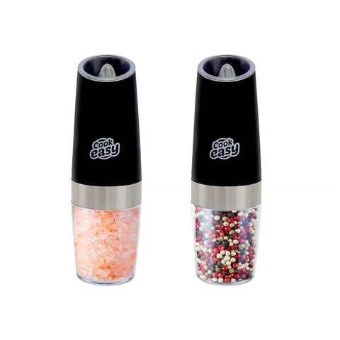 Cook Easy 2 pack Electric Salt and Pepper Spice Grinder