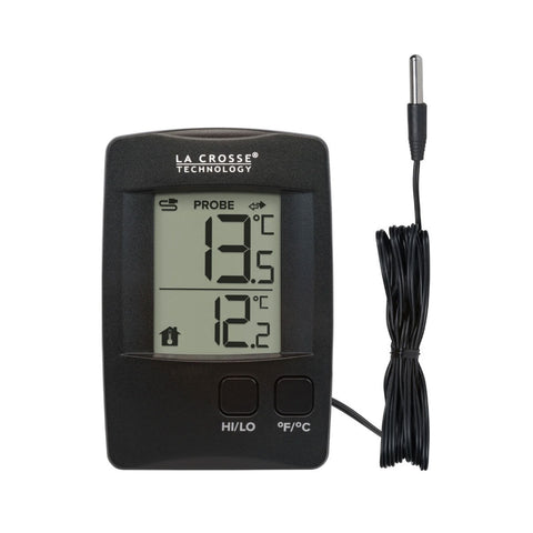 La Crosse 314-1410 Digital Thermometer with Wired Probe