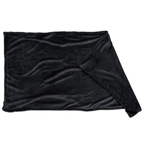Sash & Bloom Warm Soft Heated Shawl 2-in-1 Blanket - Black