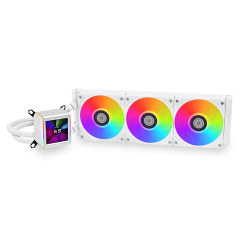 Lian Li Galahad II LCD 360 ARGB AIO Liquid CPU Cooler (White )