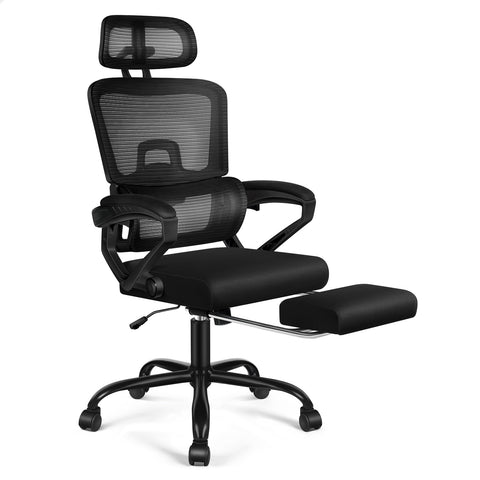 ALFORDSON Mesh Office Chair Ergonomic Executive Computer Recliner Work (Black)