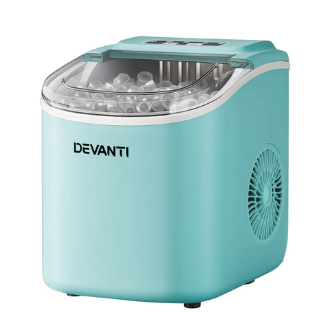 Devanti 12kg Ice Maker Machine with Self-cleaning (Green)