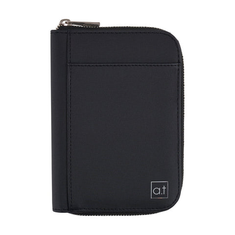 Annabel Trends AT Mens Travel Passport Wallet Black 12.5x17.5cm