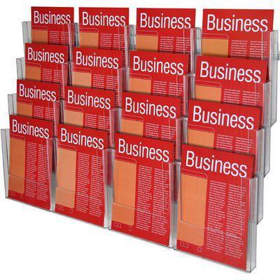 Esselte Brochure Holder Wall System 4 Tier 16 X A4