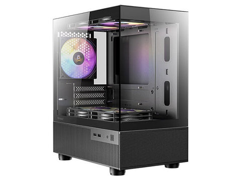 Antec CX200M RGB Elite mATX Gaming Case - Black
