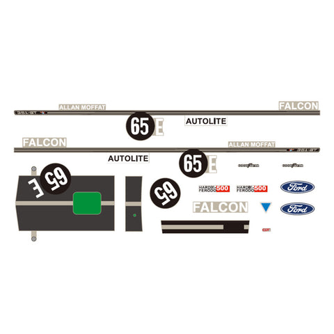 DDA 1:24 Scale #65E XY Ford Bathurst Decal Kit Accessory