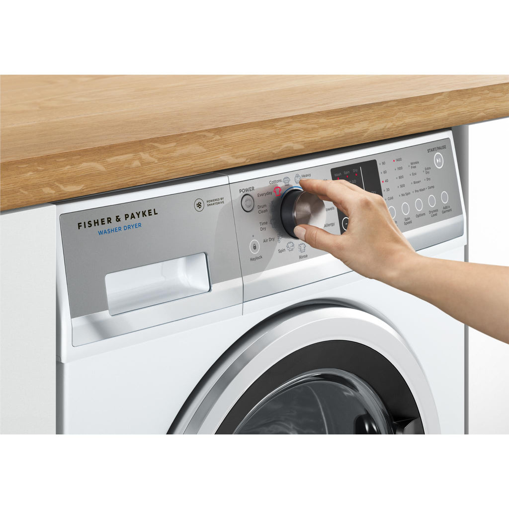 Fisher & Paykel WD8560F1 8.5kg/5kg Front Load Washer Dryer Combo (White
