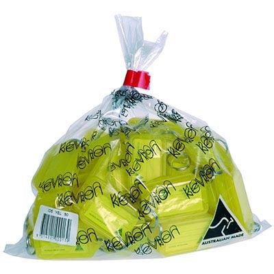 Kevron Key Accessories Key Tag Yellow Pack 50