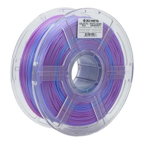 3D META Galactic PLA 3D Printing Filament - Mystic Dawn (Gradient)