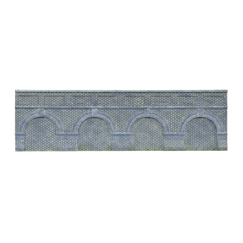 Hornby OO Low Level Arched Retaining Walls x2 Engineers Blue Brick
