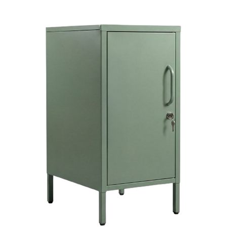 Desky Sidekick Metal Locker Cabinet - Sage / Left Opening