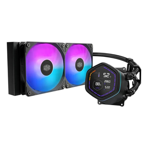 Cooler Master MasterLiquid Core Nex Digital 240mm ARGB All-in-One CPU Liquid Cooler - Black