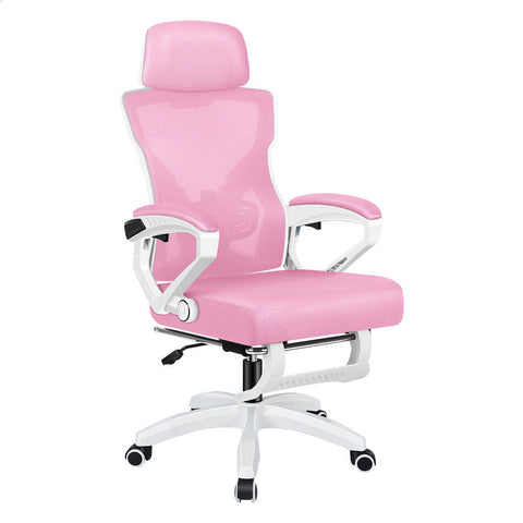 ALFORDSON Office Desk Chair Mesh Executive Computer Fabric Seat Recliner Work (Pink)