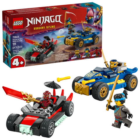 LEGO - Ninjago 4+ - 71840 Rogue vs. Drix Race Car Duel