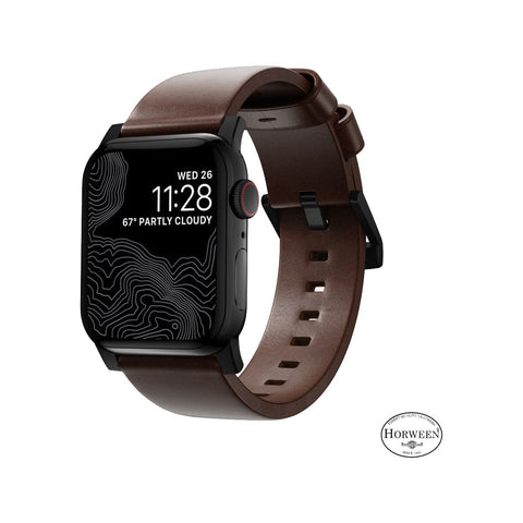 Nomad Modern Band Apple Watch 40/41mm (Rustic Brown Leather)