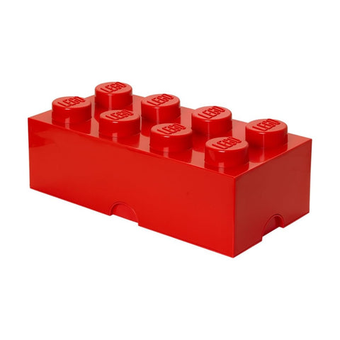 Lego Storage Brick Large Red 50x25x18cm Stackable Toy Box Container
