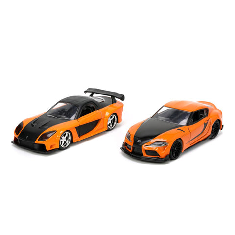 Jada 1:32 Fast and Furious Han's RX-7 and Supra Diecast