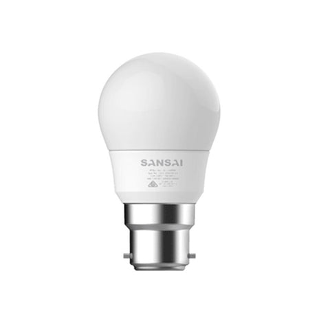 Sansai LED Light Bulb G45 5W B22 (Cool White)