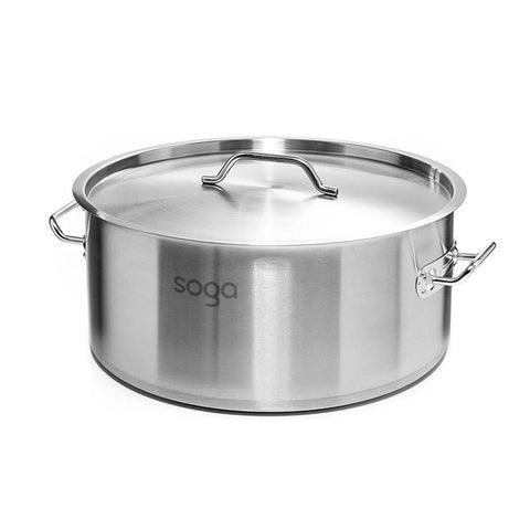 SOGA 18/10 Stainless Steel Stock Pot 32L