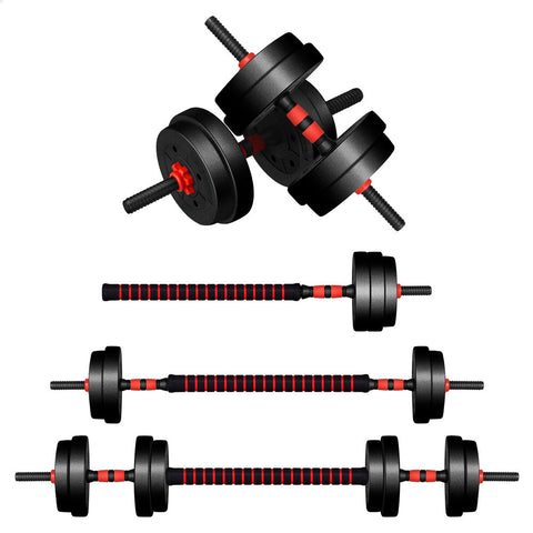 BLACK LORD Dumbbell Set 4in1 Adjustable Barbell 20kg