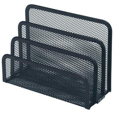 Esselte Moulded Mesh Vertical Organiser File Sorter Black
