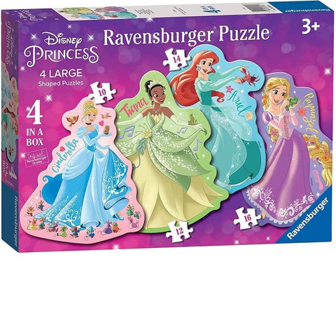 Ravensburger Puzzle 10,12,14,16pc - Disney Princess Loving Life Large Shaped Puzzle