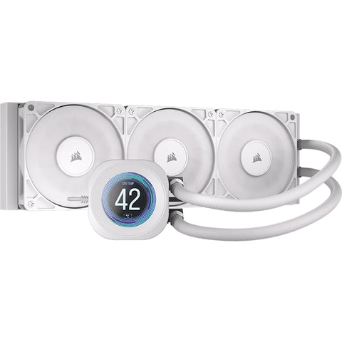 Corsair NAUTILUS 360mm RS LCD Liquid CPU Cooler (White)