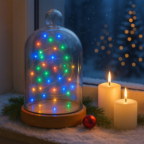Lexi Lighting Battery Operated 40 Micro LED String Lights with Timer - Multicolour