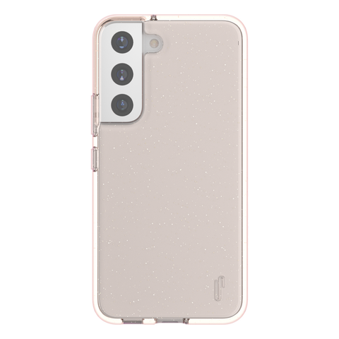 Ugly Rubber Samsung s22 Plus Vogue Glitter Infused Armor Case (Rose Gold)
