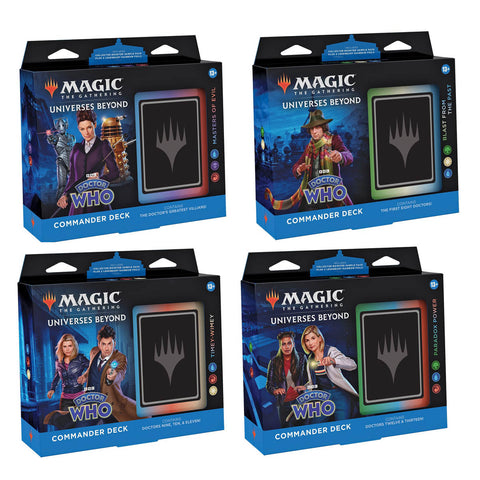 Wizards Of The Coast Magic Doctor Who Commander Decks (Set of 4)