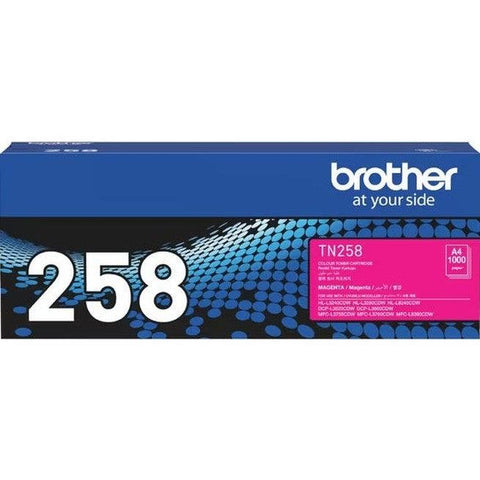 Brother TN258 Ink Toner Cartridge Magenta TN-258M Genuine Original