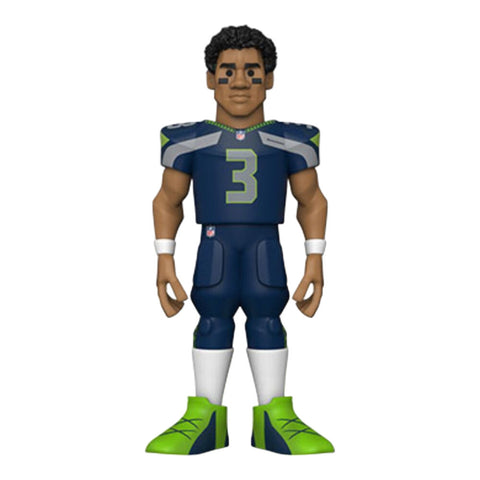 NFL Football Russell Wilson Seahawks Gold Premium Vinyl Action Figure Toy 12"