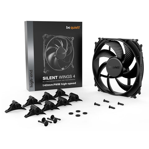 Be quiet! Silent Wings 4 140mm PWM High Speed Fan - Black (BL097)