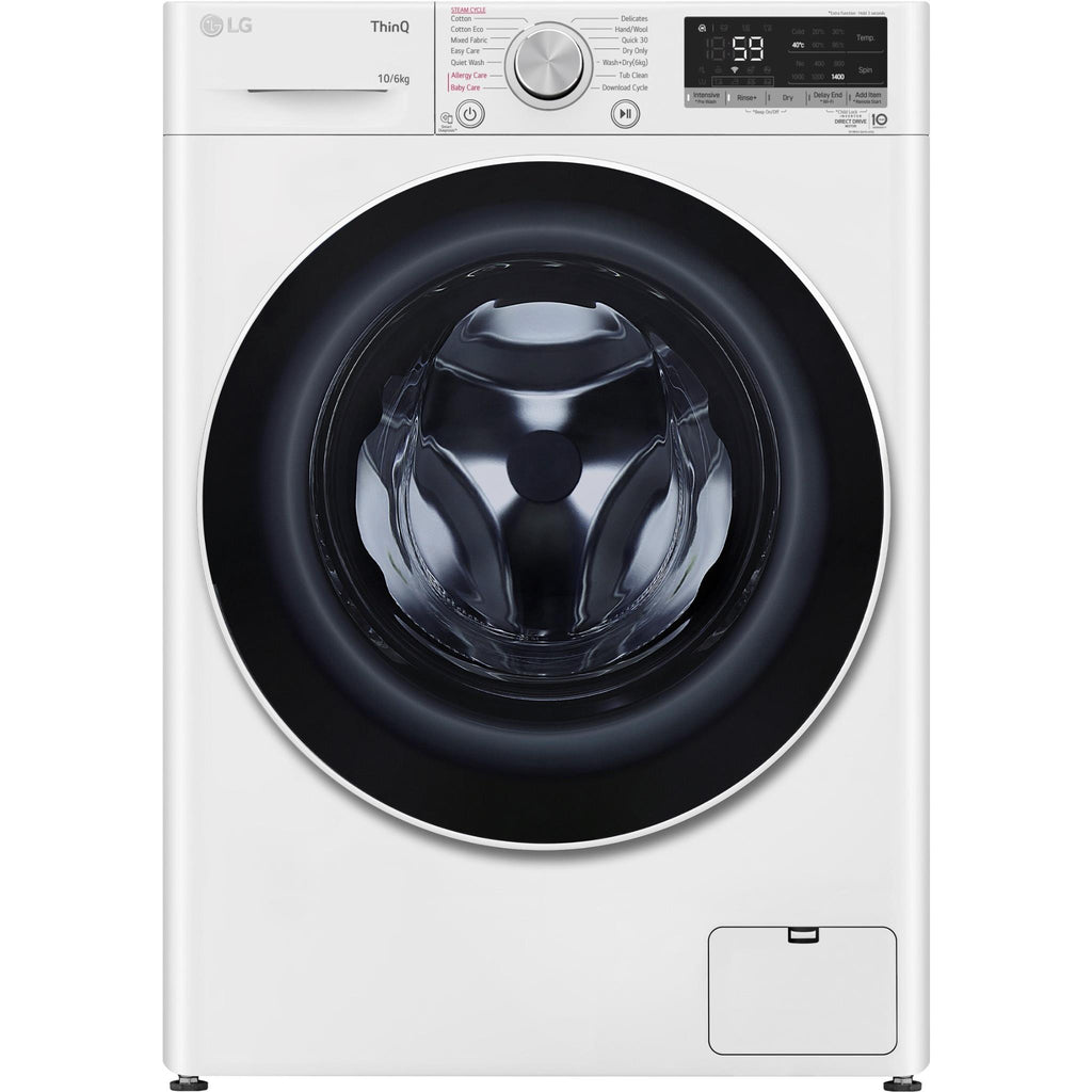LG WVC51410W 10kg/6kg Washer Dryer Combo (White) JB HiFi