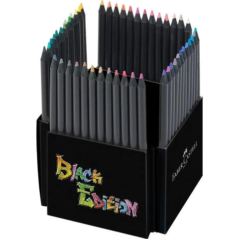 Faber-Castell Black Edition Colour Pencils with Pencil Holder [50 Pack]