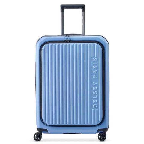 Delsey Securtime Zip 66 cm Top Opening 4-Wheel Expandable Suitcase - Lavender Blue