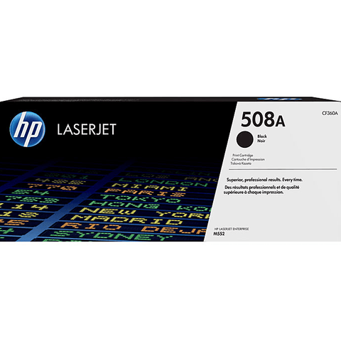 HP 508A Toner Ink Cartridge Black Genuine LaserJet CF360A