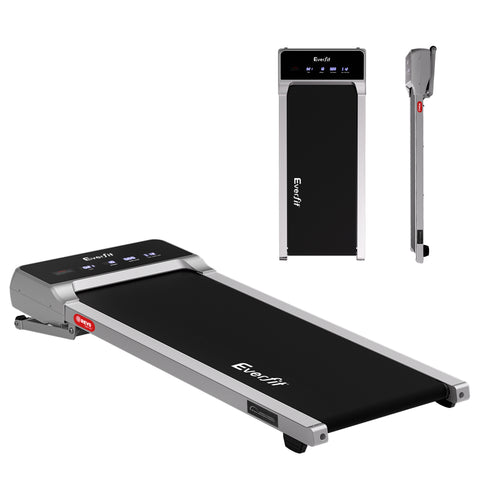 Everfit 3 in 1 Walking Pad Treadmill 20% Auto Incline Treadmills 40cm BeltSliver